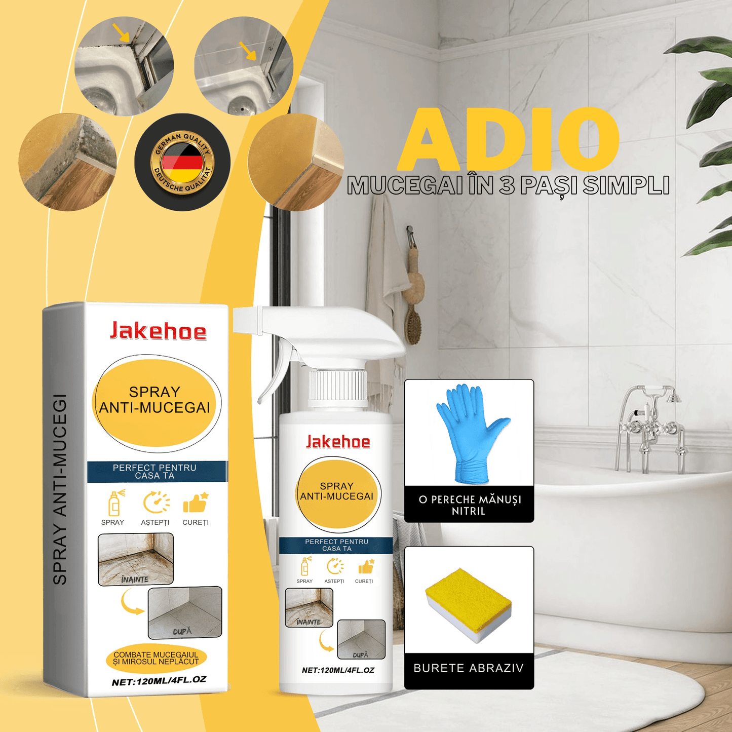 Solutie spray anti - mucegai | 120ml - Therra